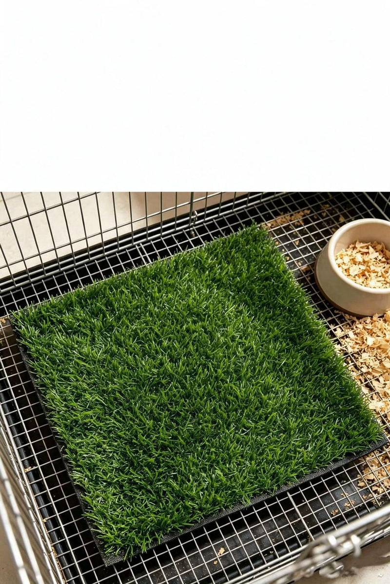 Artificial Grass Mat Square Turf Tile, Green Faux Grass Sheet, Nordic Style, for DIY Displays, Window Decor & Weddings