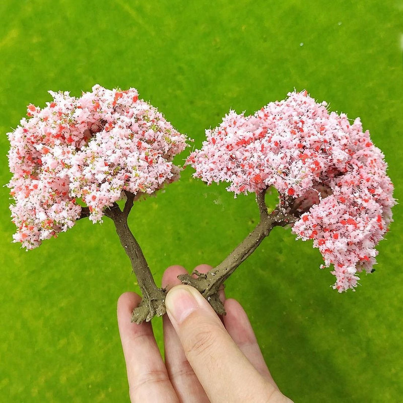Artificial Peach Blossom Tree Pick, Plastic Cherry Blossom Bunch for S ...