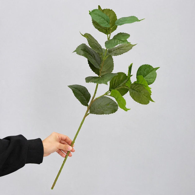 Artificial Eucalyptus Leaf Single Stem, 29.5 in Plastic Greenery for Vase Arrangements, Home Decor & Photo Props