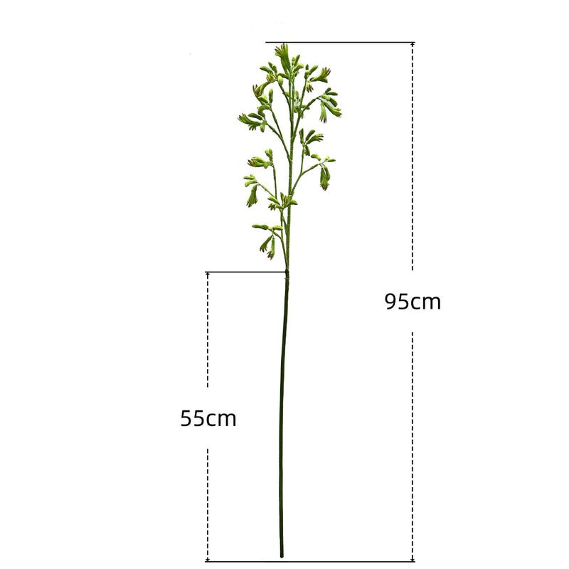 Artificial Kangaroo Paw Bush, Faux Greenery Stem for Vase, Nordic Home Decor, Wedding & Event Floral Arrangements
