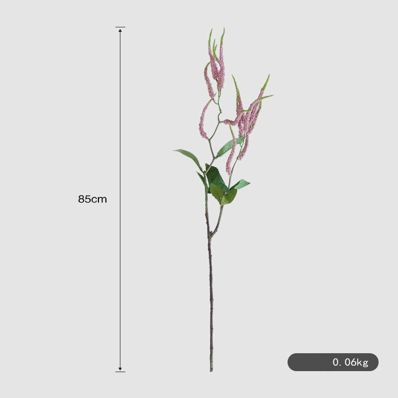 Artificial Love Tears (Amaranthus) Single Stem with 15 Blooms, 33" Long, PVC & Silk-Like Faux Flowers for Wedding Decor & Home Styling