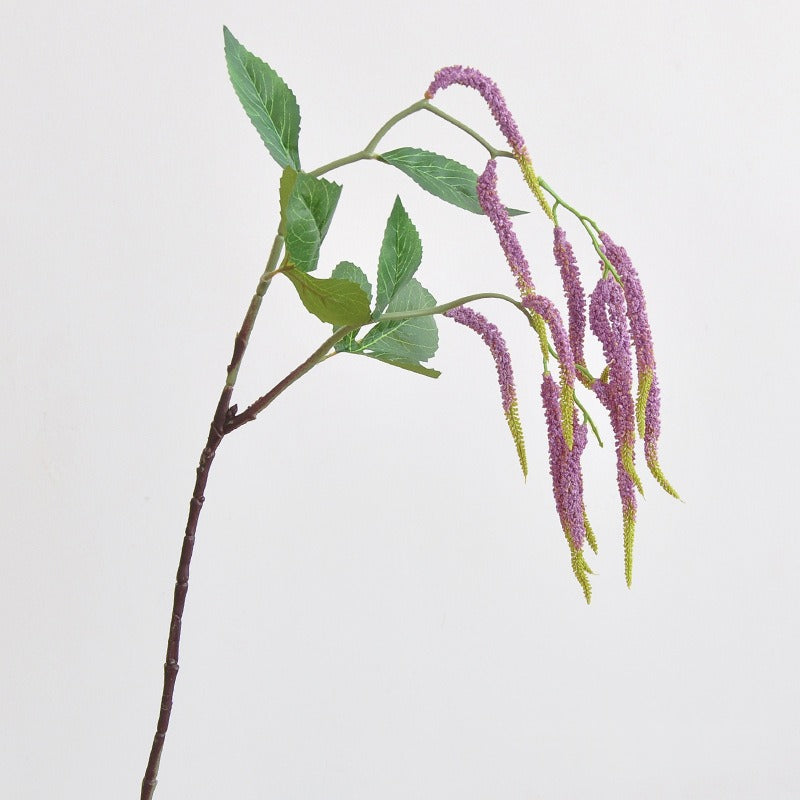 Artificial Love Tears (Amaranthus) Single Stem with 15 Blooms, 33" Long, PVC & Silk-Like Faux Flowers for Wedding Decor & Home Styling