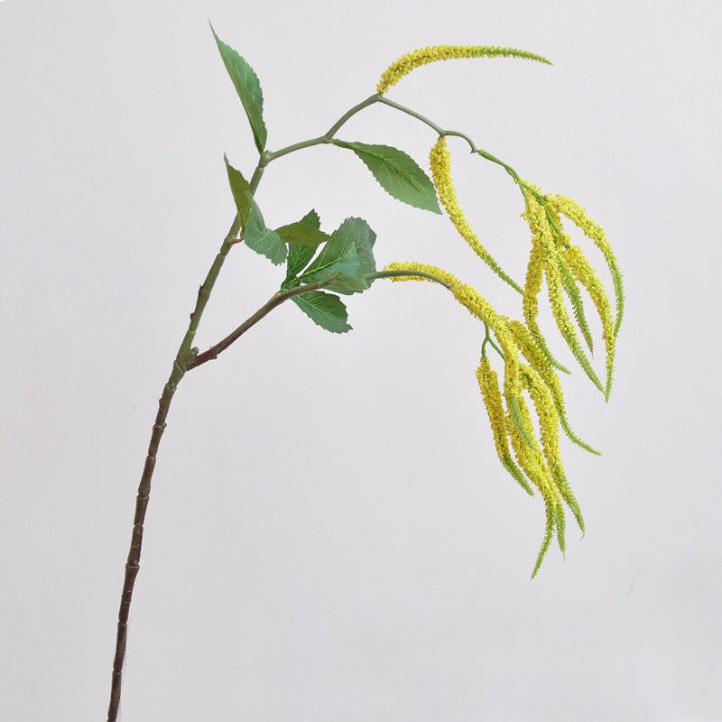 Artificial Love Tears (Amaranthus) Single Stem with 15 Blooms, 33" Long, PVC & Silk-Like Faux Flowers for Wedding Decor & Home Styling