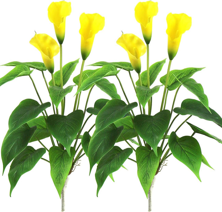 Bulk 2pcs 17 inches Tall Calla Lily Bush Plants for Indoor Outdoor Decoration Wholesale