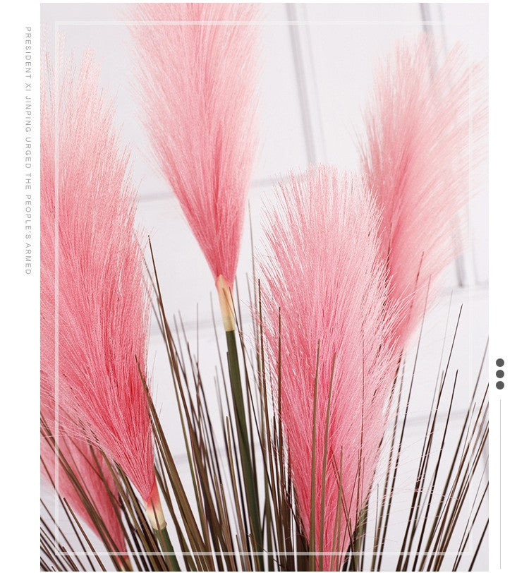 Bulk 33" Grass Artificial Plant Faux Reed Grass Fake Shrubs Outdoor Plant Pampas Wholesale