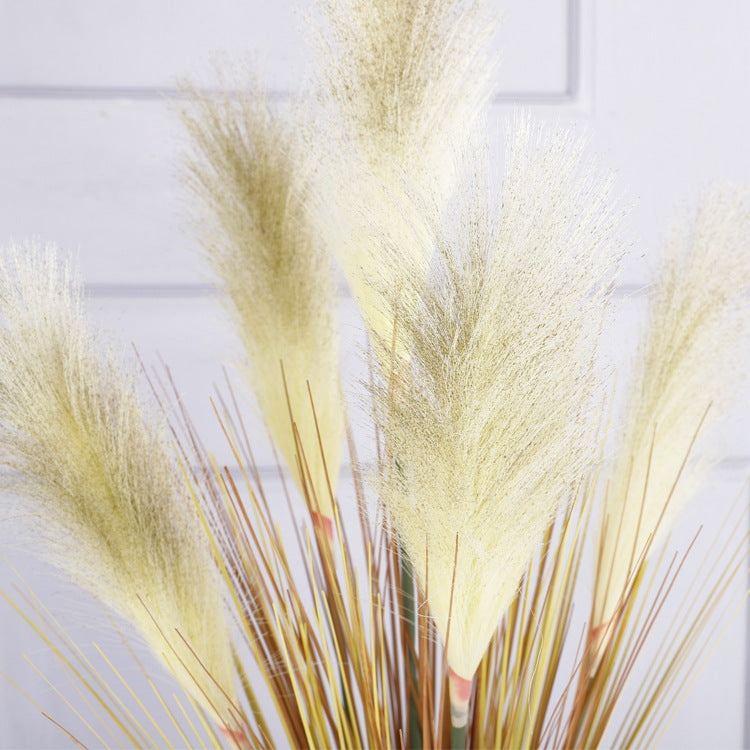 Bulk 33" Grass Artificial Plant Faux Reed Grass Fake Shrubs Outdoor Plant Pampas Wholesale