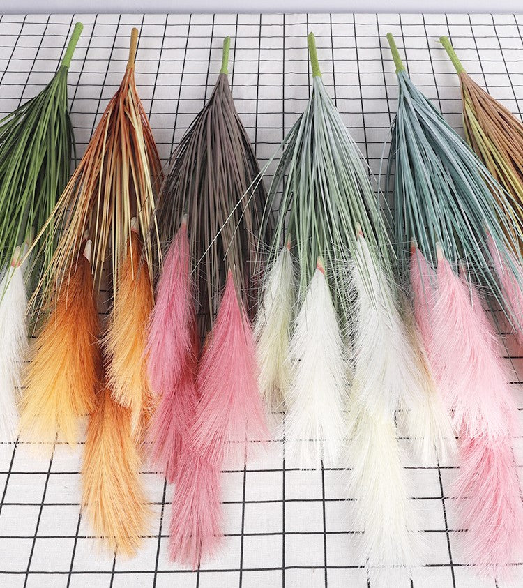 Bulk 33" Grass Artificial Plant Faux Reed Grass Fake Shrubs Outdoor Plant Pampas Wholesale