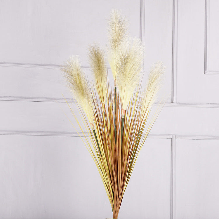 Bulk 33" Grass Artificial Plant Faux Reed Grass Fake Shrubs Outdoor Plant Pampas Wholesale