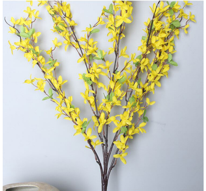 Tiges de primevère jaune en vrac Bush Orchidées artificielles Fleurs en gros