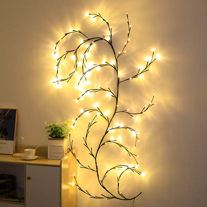 Bulk 8Ft Lighted Willow Vine Artificial Branches Willow Lights Halloween Christmas Wholesale