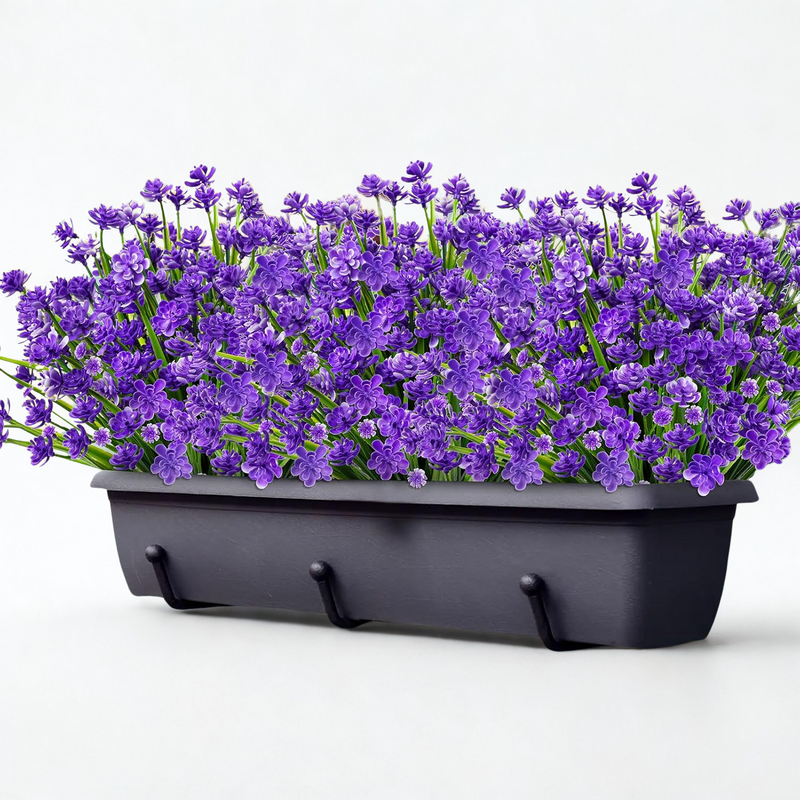 24 Bundles Realistic Artificial Flowers for Outdoor & Indoor Use – Fade-Resistant, Weatherproof Faux Plants for Hanging Planters, Garden, Porch, Wedding & Farmhouse Decor