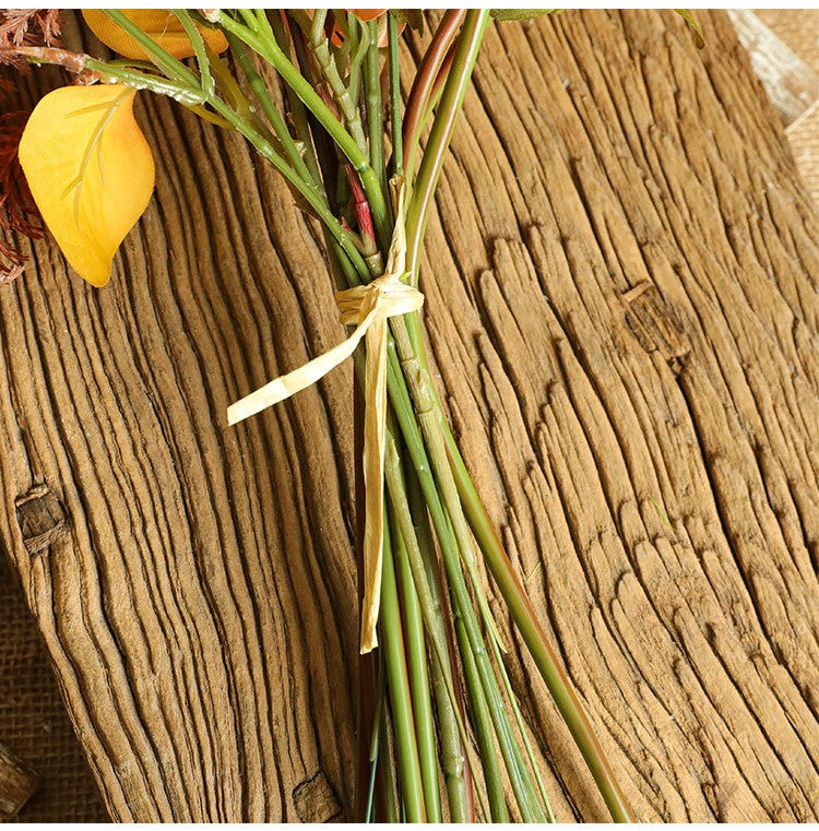 Bouquet de fleurs artificielles en vrac en liquidation, arrangements floraux en soie pour centres de table de mariage, vente en gros 