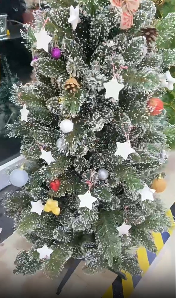 Bulk 2.3" 10 Pcs Five-pointed Star Ornaments for Xmas Tree Pendant Accessories Decor Wholesale