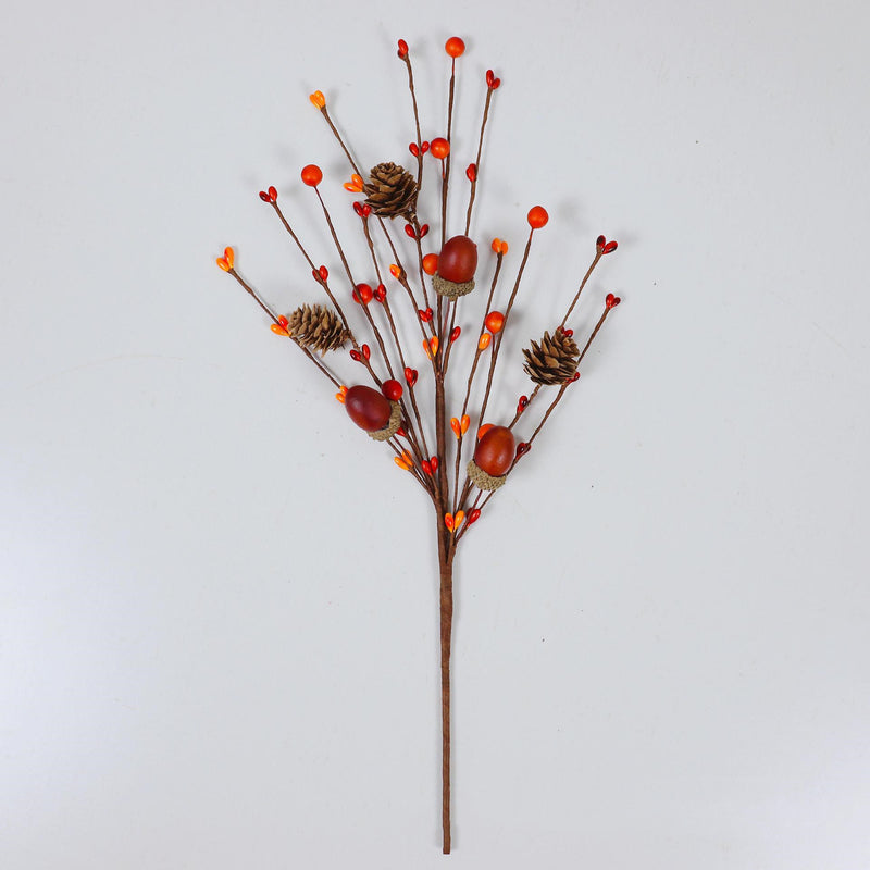 A granel, 100 Uds., 2023, Festival de la cosecha de otoño, púas artificiales de arbusto de calabaza de bellota, venta al por mayor