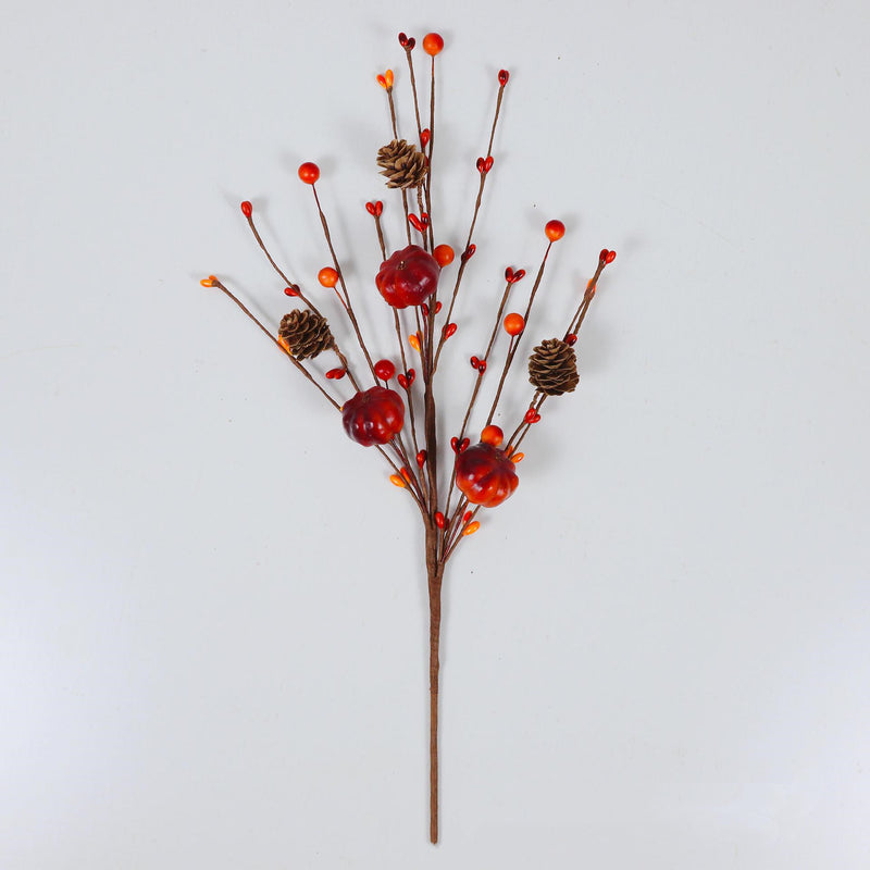 A granel, 100 Uds., 2023, Festival de la cosecha de otoño, púas artificiales de arbusto de calabaza de bellota, venta al por mayor