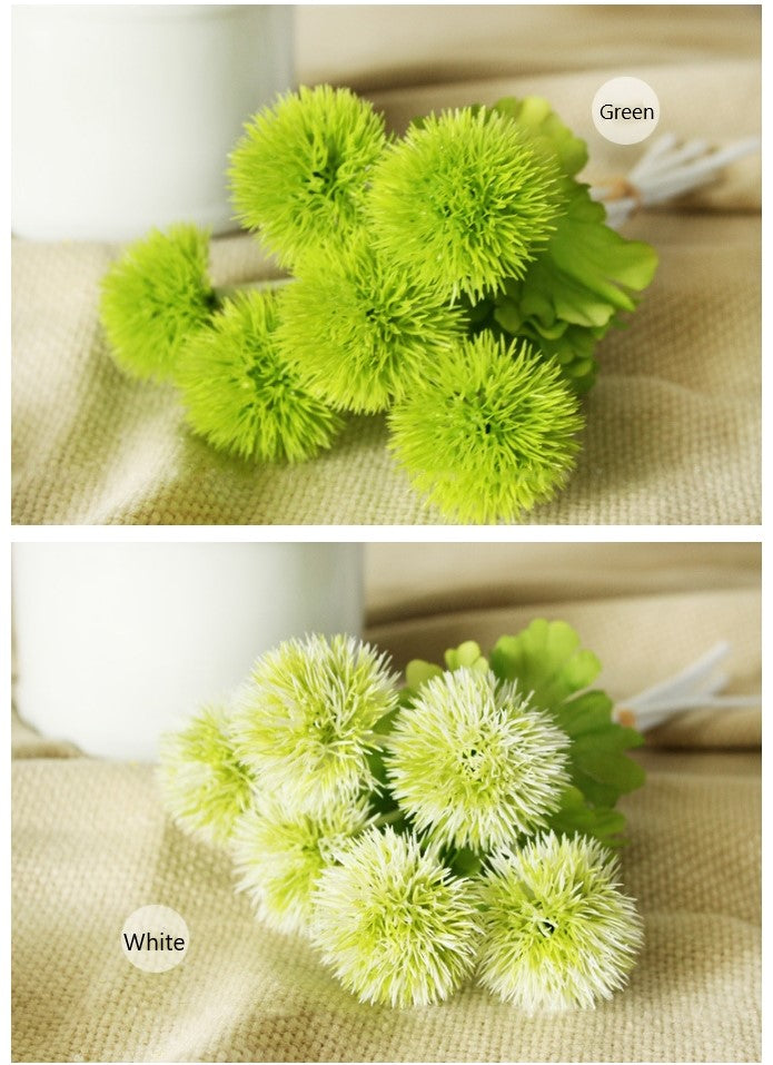 Tiges de fleurs en boule de Linn Dianthus Barbatus en vrac, toucher réel, vente en gros 