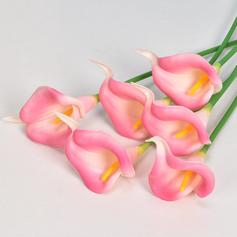 Lot de 10 fleurs de lys calla artificielles en vrac, fausses fleurs de lys calla au toucher réaliste pour bouquets de mariage, centres de table, vente en gros