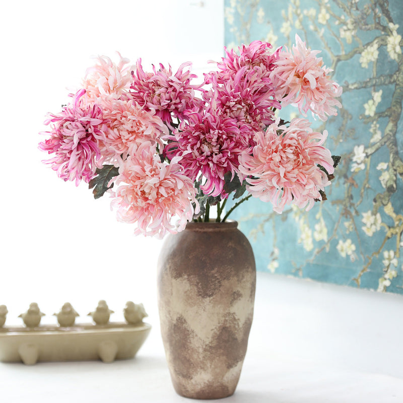 Bulk 2025 Dreamy Luxury Chrysanthemum Silk Flowers Decor Wholesale