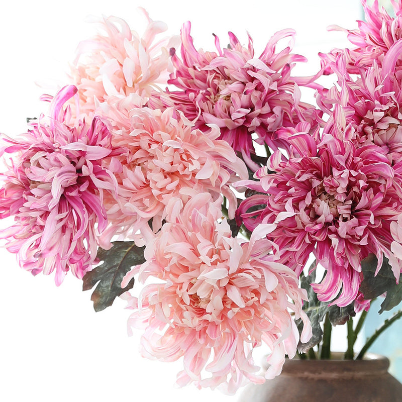 Bulk 2025 Dreamy Luxury Chrysanthemum Silk Flowers Decor Wholesale