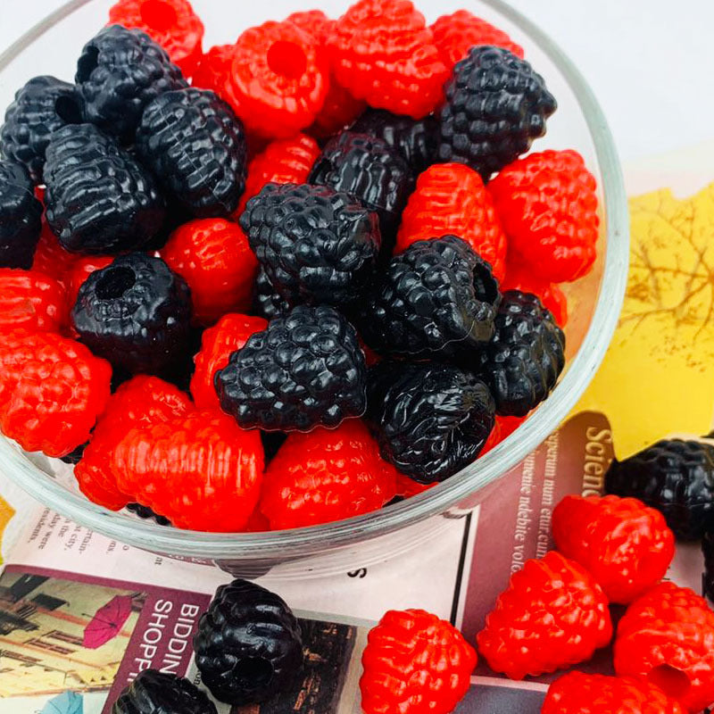 Bulk 20pcs Raspberry Fruits Artificial Blackberry Fruits Lifelike Berry Wholesale