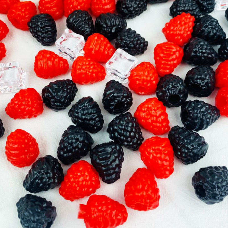 Bulk 20pcs Raspberry Fruits Artificial Blackberry Fruits Lifelike Berry Wholesale