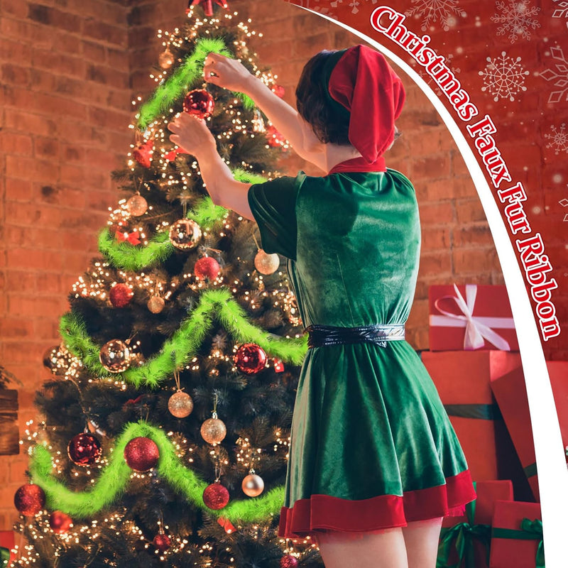 Bulk 3 Pack 20 Foot Christmas Feather Garland - Perfect for Xmas Tree, Mantel & Holiday Decor Wholesale