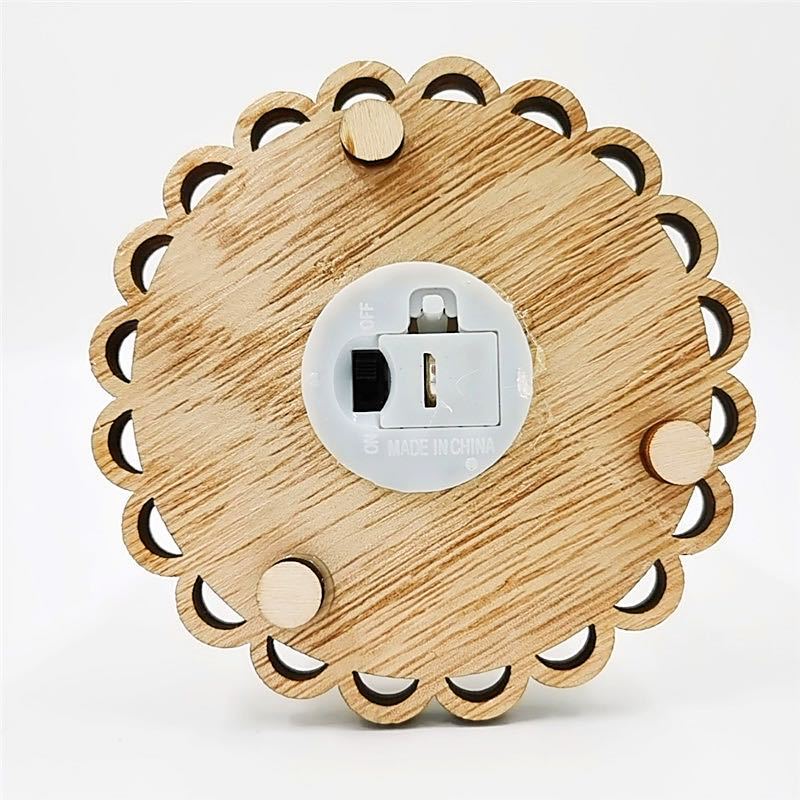 Ornement en verre en forme de cloche en vrac LED arbre de Noël avec base décor de bureau en gros