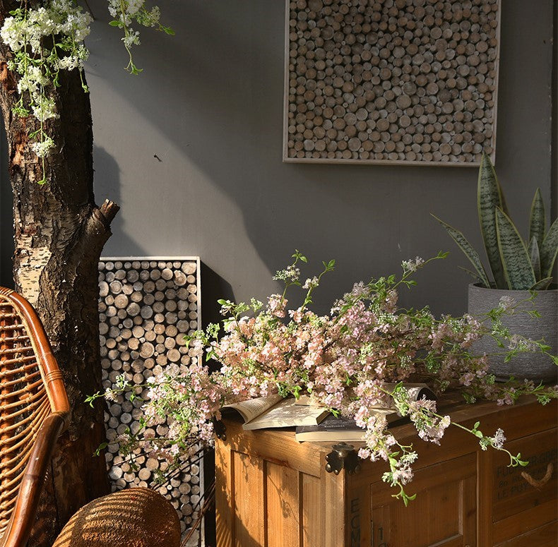 Bulk 39" Blooming Willow Stems Branches Artificial Silk Flowers Wholesale