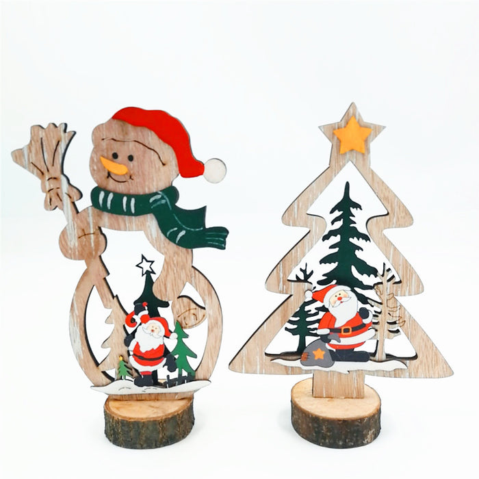 Bulk Christmas Table Ornaments with Xmas Tree Snowman for Holiday Party Decoration Centerpiece Wholesale