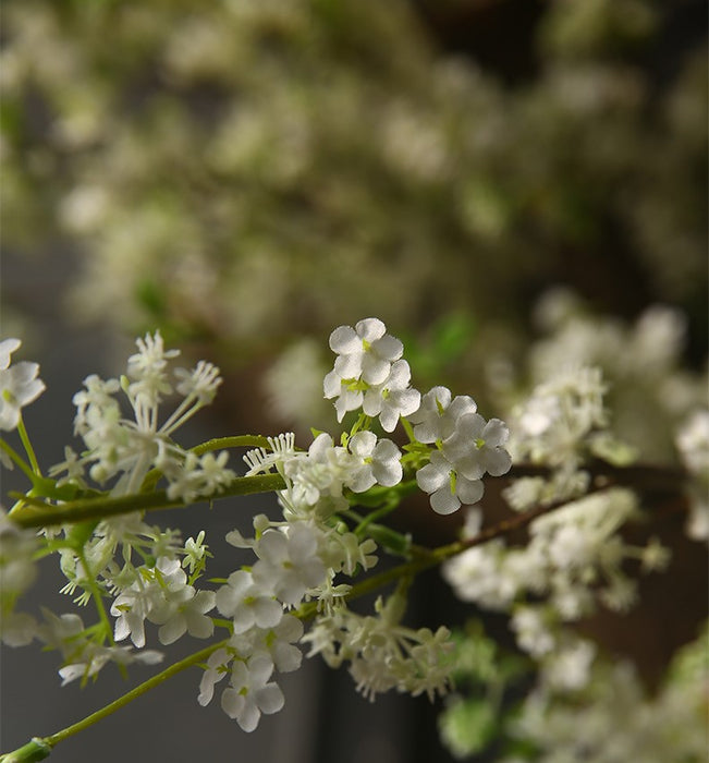 A granel 39 "tallos de sauce florecientes ramas flores de seda artificiales al por mayor 