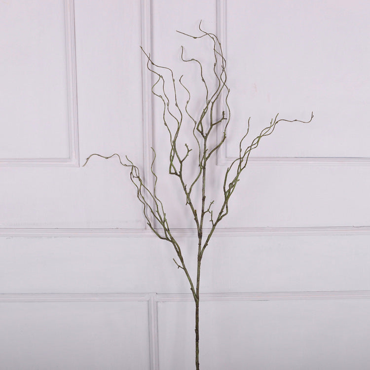 Lot de 3 branches de saule extra-longues et bouclées de 119,4 cm en vrac, branches en tire-bouchon, fleurs artificielles hautes pour vase de sol, vente en gros