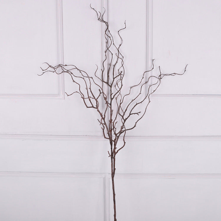 Lot de 3 branches de saule extra-longues et bouclées de 119,4 cm en vrac, branches en tire-bouchon, fleurs artificielles hautes pour vase de sol, vente en gros