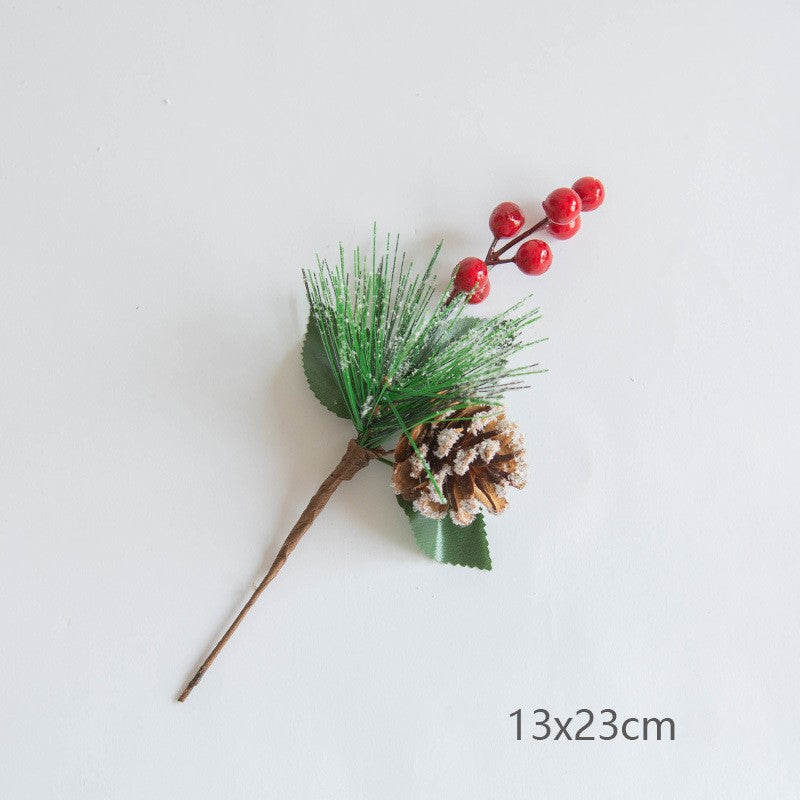 Bulk Artificial Christmas Picks Stems Pine Cones Holly Leaves Wholesale