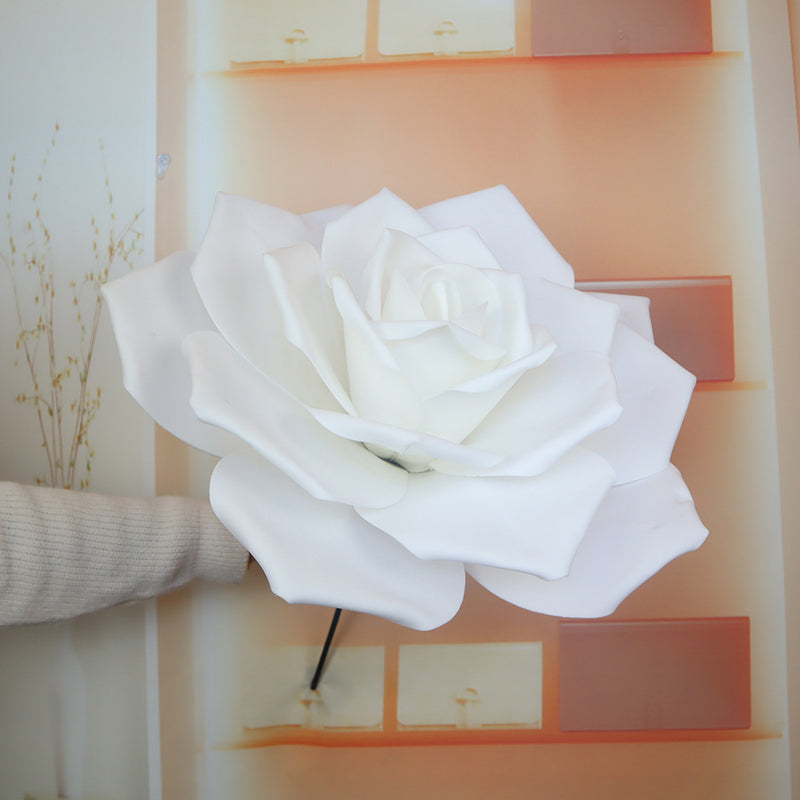 Bulk 23.6" Giant Artificial Rose Stems - Premium Large PE Foam Flowers for Wedding Backdrops & Event Decor Wholesale
