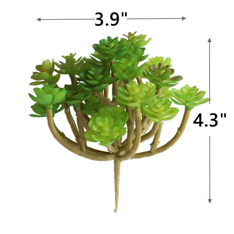 Lot de 24 plantes succulentes artificielles en vrac pour compositions florales et décoration intérieure à faire soi-même