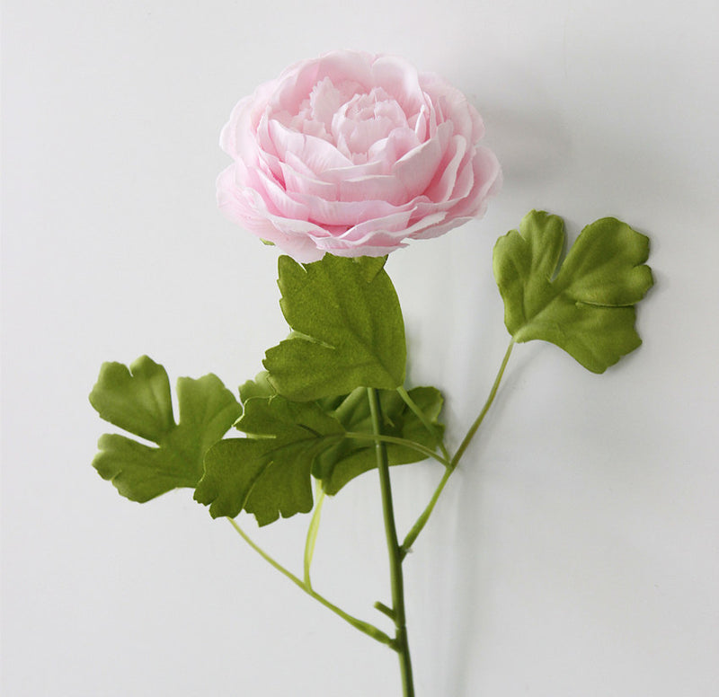 A granel, 17 ", Ranunculus Artificial, ranúnculo persa, flores, tallo, venta al por mayor