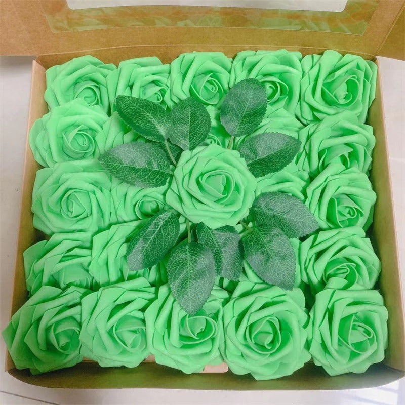 Clearance 25Pcs Artificial Rose with Stems for Wedding Decorations Bridal Shower Party Decorations Whoelsale