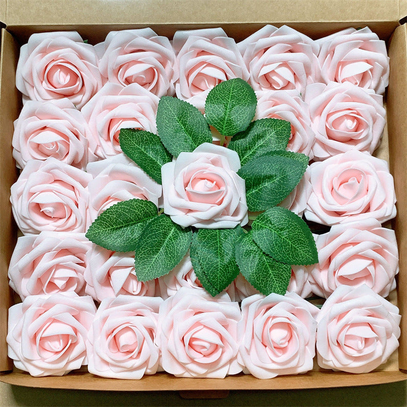 Clearance 25Pcs Artificial Rose with Stems for Wedding Decorations Bridal Shower Party Decorations Whoelsale