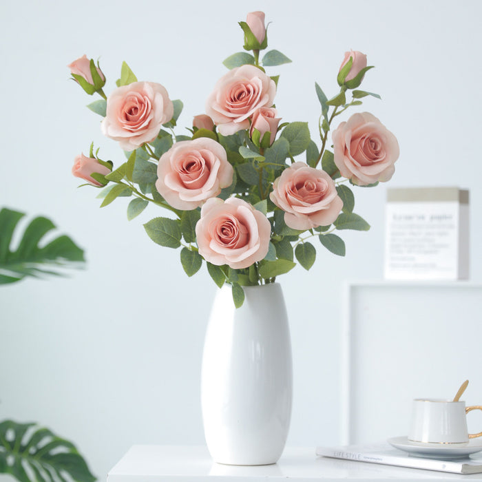 Bulk 2Pcs 26" Rose Spray Branch Stems for Wedding Bouquets Centerpieces Arrangements Wholesale