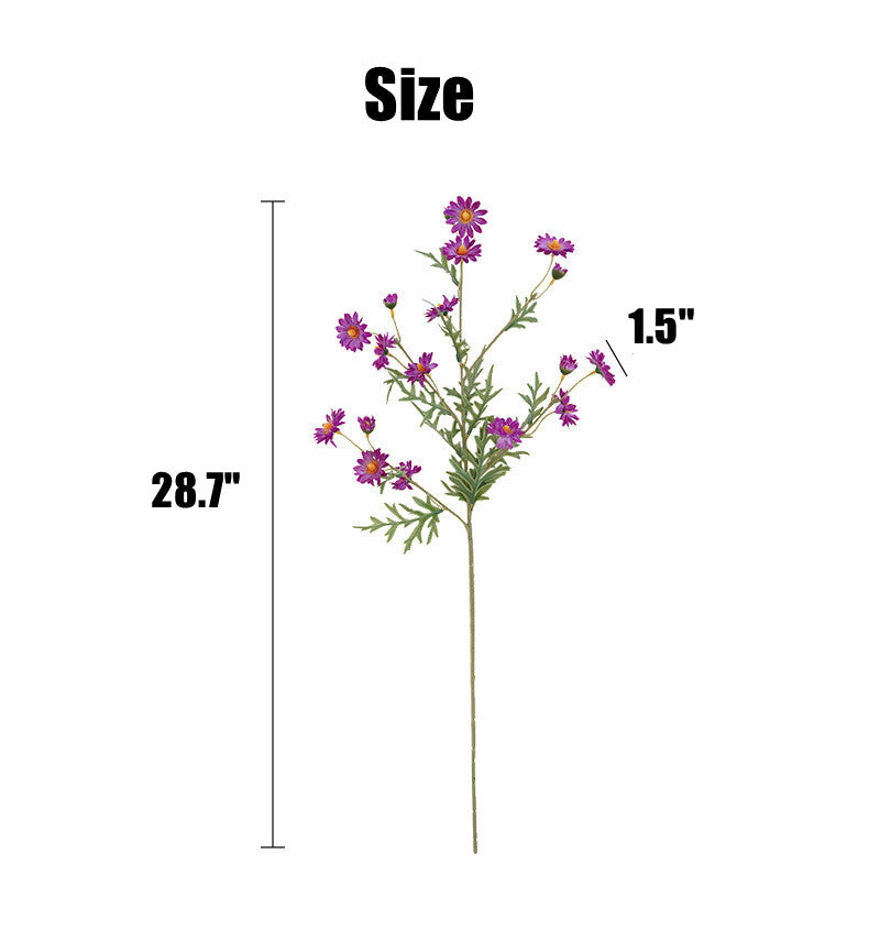 Bulk 28.7" Artificial Daisy Flowers Branch Faux Silk Spring Floral Arrangement Wholesale