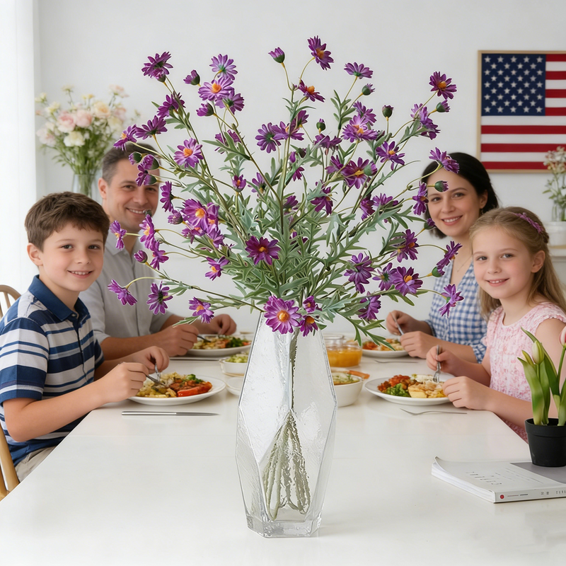 Bulk 28.7" Artificial Daisy Flowers Branch Faux Silk Spring Floral Arrangement Wholesale