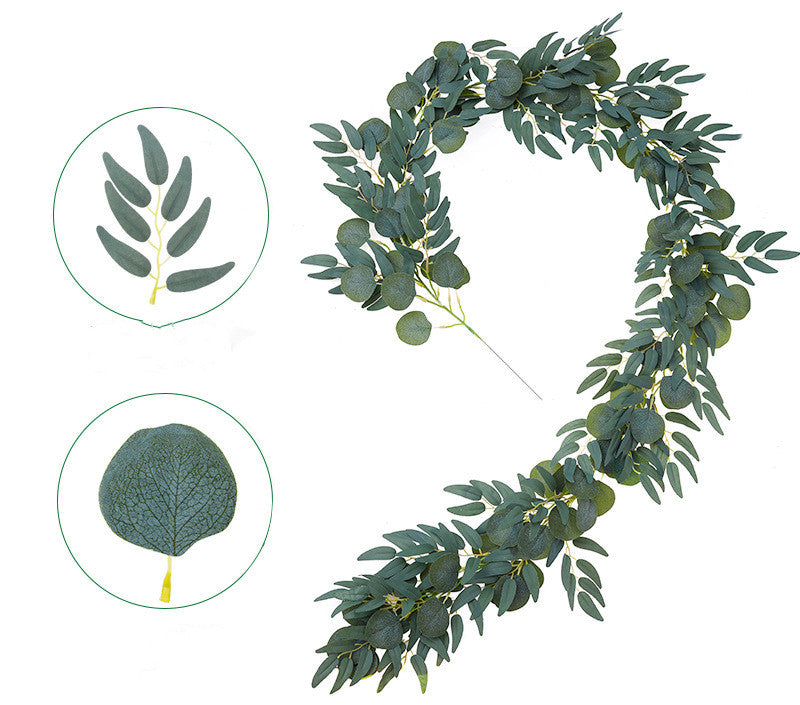 Bulk 6.5FT Artificial Eucalyptus Garland Greenery Hanging Vines for Wedding Table Runner Party Centerpiece Wholesale