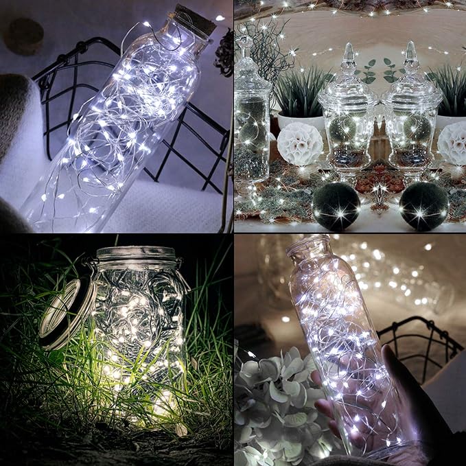 Lot de 2 guirlandes lumineuses à 100 LED de 33 pieds alimentées par USB avec télécommande pour fête de mariage, Noël, vente en gros