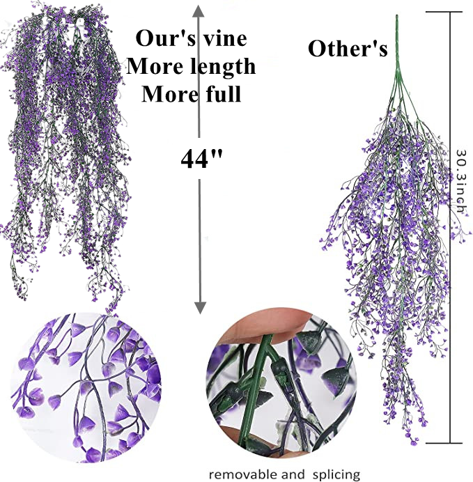 small fake hanging plants Clearance Bulk 2 Pcs 3.6ft Hanging Weeping Vines UV Resistant Artifici — Artificialmerch