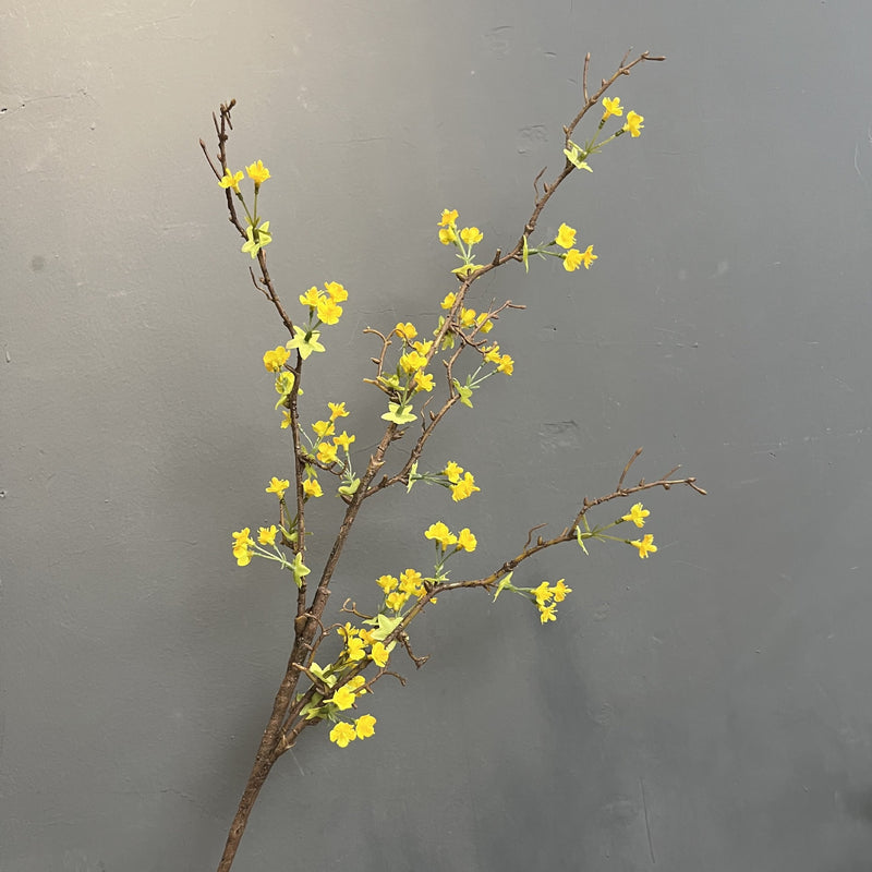 Branche de fleurs artificielles en vrac de 35,4 pouces de hauteur Tiges de fleurs élégantes en gros 