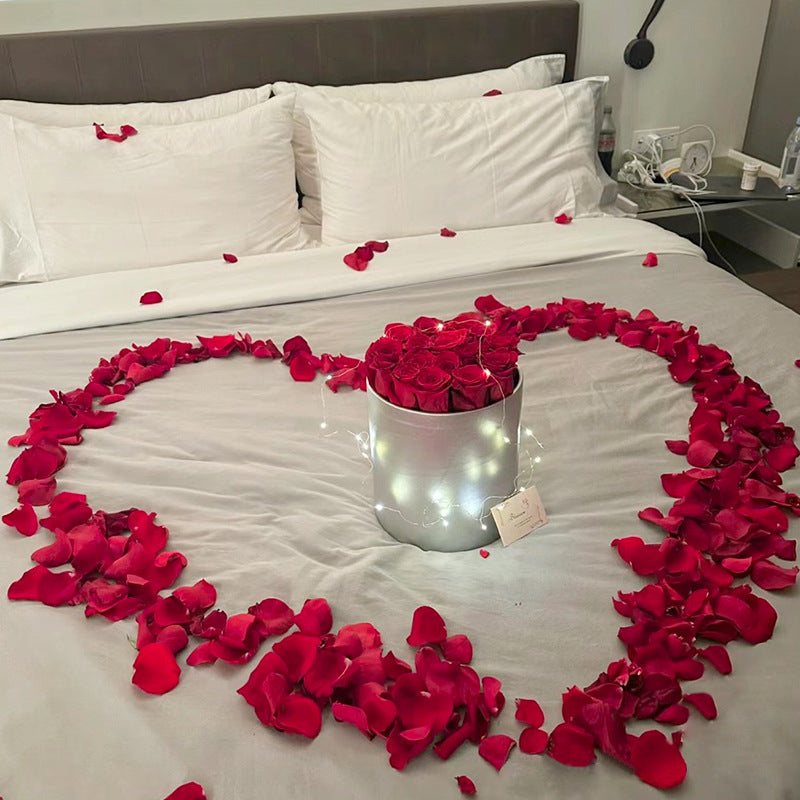 Liquidation en vrac 3000 PCS pétales de rose en soie artificielle pour les événements de mariage de nuit romantique fête en gros 