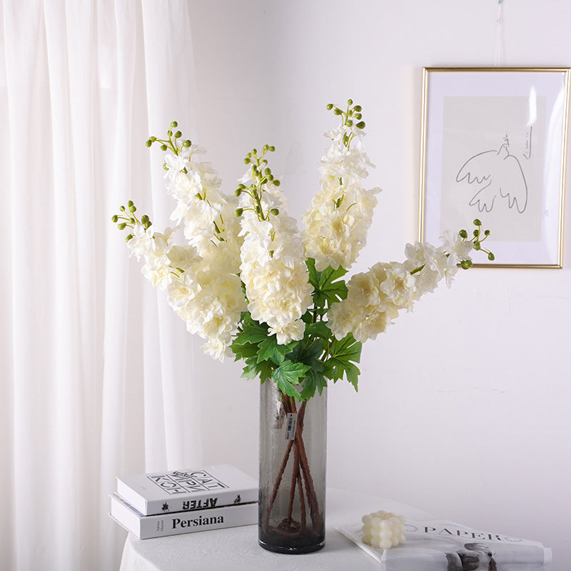 Bulk 9 Colors 31.5" Delphinium Stems Real Touch Faux Larkspur Flower Wholesale