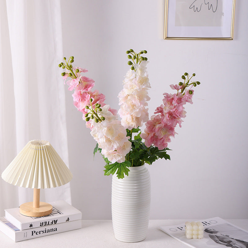 Bulk 9 Colors 31.5" Delphinium Stems Real Touch Faux Larkspur Flower Wholesale