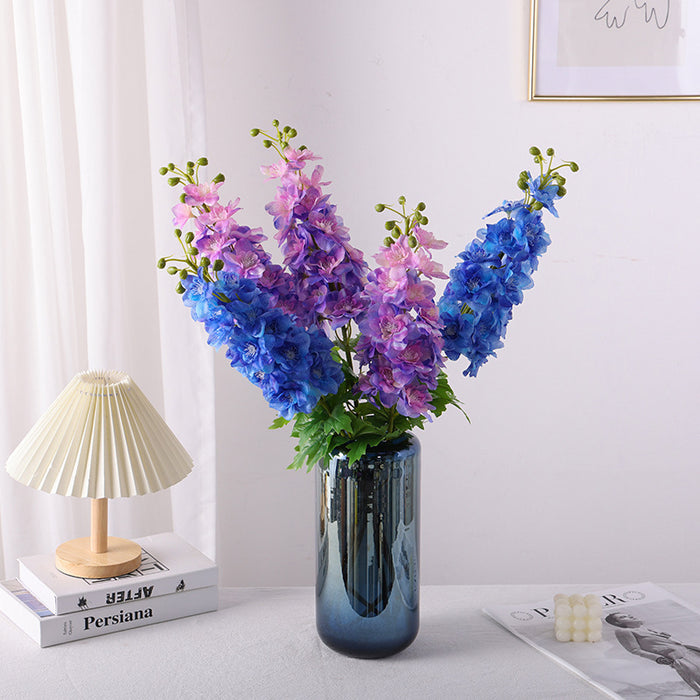 Bulk 31.5" 9 Colors Real Touch Delphinium Artificial Faux Larkspur Flower Wholesale