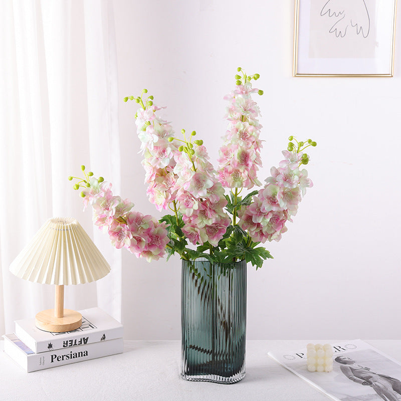 Bulk 9 Colors 31.5" Delphinium Stems Real Touch Faux Larkspur Flower Wholesale